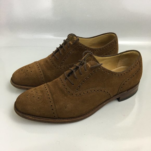 Charles Tyrwhitt Mens Suede Oxford Dress Shoes 10 main image 8
